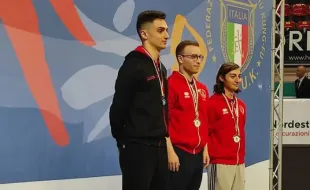 Pordenone, campionato italiano di Wushu – Kung Fu 2024. Pordenone, campionato italiano di Wushu – Kung Fu 2024. Giulio Vanni ha ottenuto il terzo posto nella disciplina JianShu (spada), e due secondi posti nelle specialità QiangShu (Lancia) e ChangQuan (mani nude)