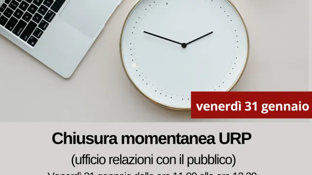 Chiusura momentanea URP. Pontassieve 31 gennaio 2025
