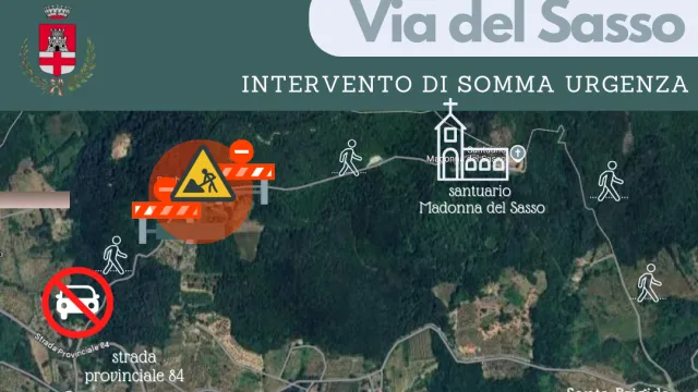 Via del Sasso. Realizzato intervento di somma urgenza